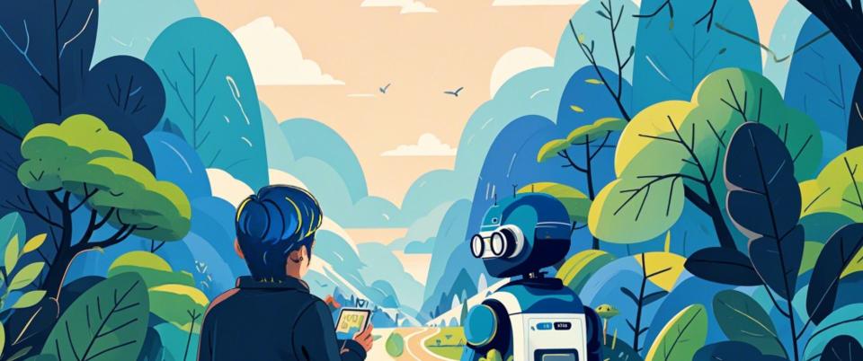 AI and Sustainability Podcast Art